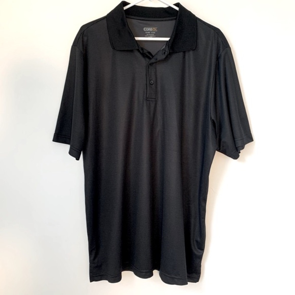 Core 365 Golf Black Polo Shirt